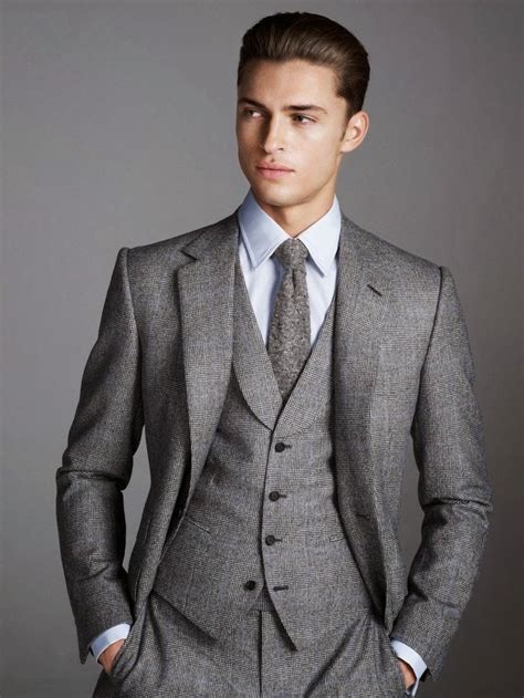 Toptenfashionnew Mens Business Suits Grey Suit