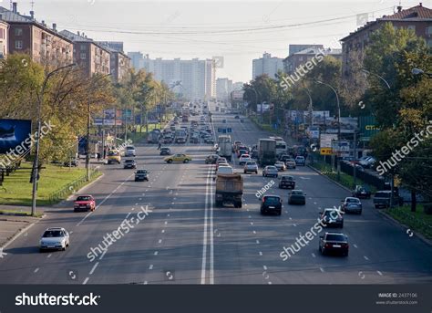 One Of Moscow Big Roads Stock Photo 2437106 Shutterstock