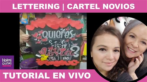 Lettering Cartel Quieres Ser Mi Novia Youtube