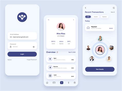 Finance Mobile Application Uxui Design By Hira Riaz🔥 For Upnow Studio