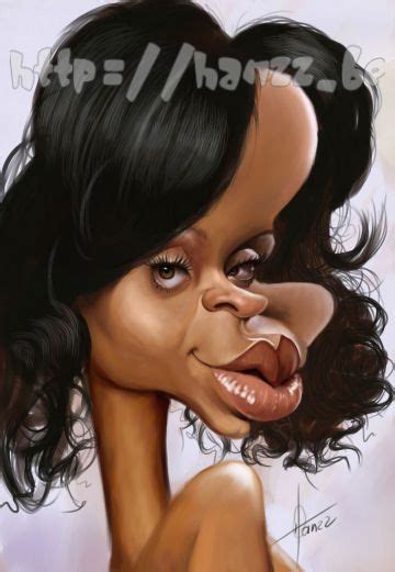 Rihanna By Hans Deconinck Funny Caricatures Celebrity Caricatures