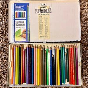 Rexel Art Rare Vintage Rexel Cumberland Derwent Set Of Fine Art Colour Pencils Colored