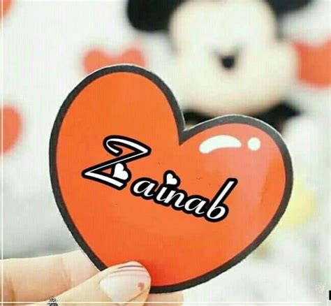 Here you can find the best cute heart wallpapers uploaded by our community. Zainab Name Written inside heart Shape Fb Dpz in 2020 ...