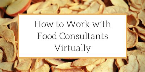 How To Work With Food Consultants Virtually The Greater Goods Inc