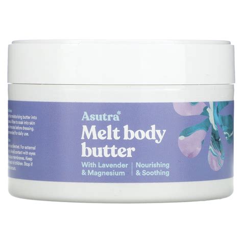 Asutra Melted Body Butter With Lavender And Magnesium 7 Oz 200 Ml