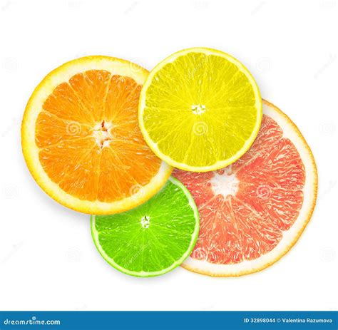 Stack Of Citrus Fruit Slices Stock Photo Image Of Bright Freshness