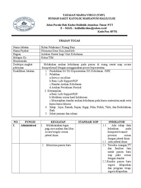Menyelia bidan kampung dan bidan swasta berdaftar. Contoh Skp Bidan Pelaksana Di Rumah Sakit | Revisi Id