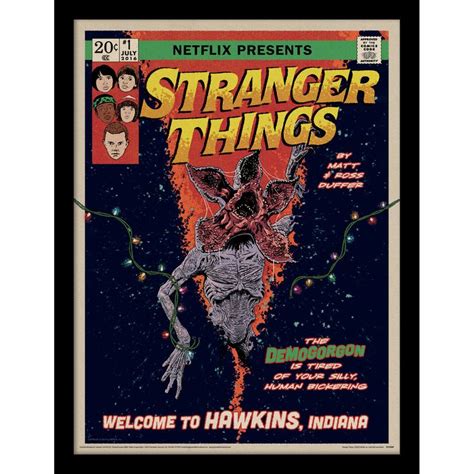 Stranger Things Season 2 Comic Official 30 X 40cm Framed Print Wall