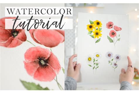 Live ️ Watercolor Wildflowers Tutorial Step By Step — Allison Lyon Art