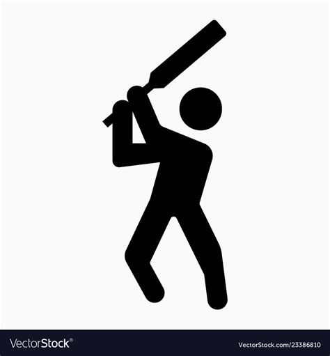 Cricket Icon Royalty Free Vector Image Vectorstock