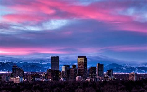 Denver Skyline Sunset By Toby Harriman Via 500px Denver Skyline