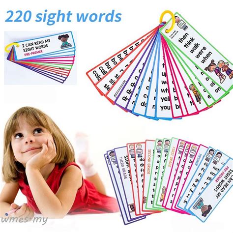 Wmes1 Sight Words Flashcards Montessori Flashcards English Sight Words