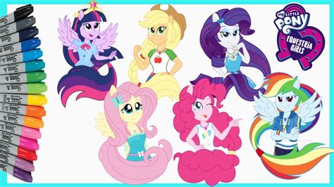 Equestria girls season 2 | 'run to break free' ft. My Little Pony Equestria Girls Coloring Pages mewarnai Gambar Kuda poni - YouTube