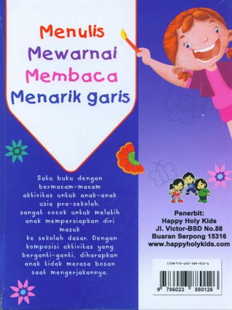 Menulis sekejap dan terus berhenti menulis? Buku Menulis Mewarnai Membaca Menarik Garis | Bukukita