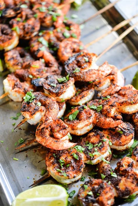 You will love these hawaiian shrimp skewers! Blackened Shrimp Skewers - Fed & Fit