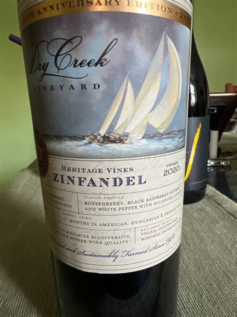 2020 Dry Creek Vineyard Zinfandel Heritage Vines Usa California