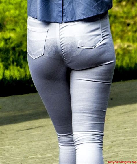 Vpl Creepshot Hot Booty In Grey Tight Jeans And Lacey