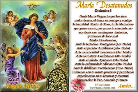 La Oración De La Virgen María Desatanudos Liberación Y Paz Interior