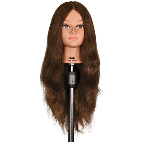 Bella 25 Extra Thick 100 Human Hair Cosmetology Mannequin Head By