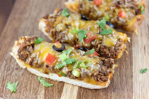 Maybe you would like to learn more about one of these? Taco French Bread Pizza Recipe | BlogChef.net