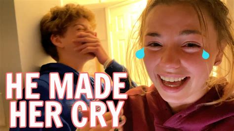 Brother Makes Sister Cry I Cant Believe You Did That Youtube