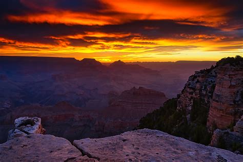 Grand Canyon Fiery Sunrise Outdoor Photographer