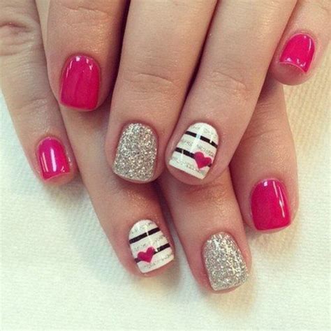 40 Romantic And Lovely Heart Nail Art Designs Ideas For Valentines Day