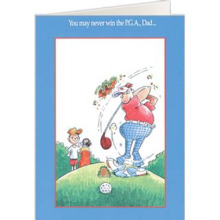 Happy birthday for favorite golfer with golf ball …. PGA Dad Golf Father's Day Card, Golf Cards for Dad | On The Ball Promotions