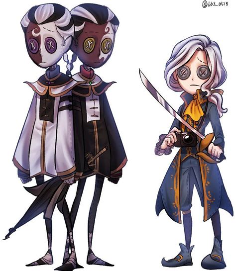 Anime Game Identity V White Guard And Black Guard Cool Baby Wu Chang Cute
