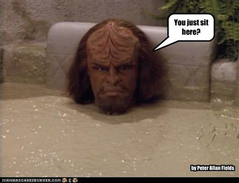 Worf In A Mud Bath Star Trek Funny Celebrity Pics Trek