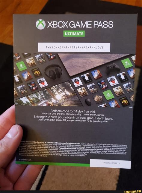 6 Xbox Game Pass Redeem Code For 14 Day Free Trial Xbox Live Gold And