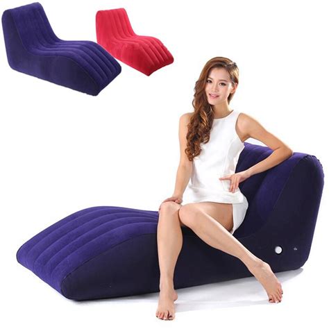 Rushed S Shaped Inflatable Air Sofa Sex Chair Adult Fetish