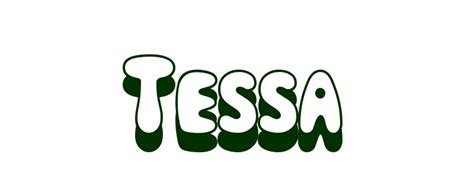 Coloring Page First Name Tessa Printable Coloring Pages