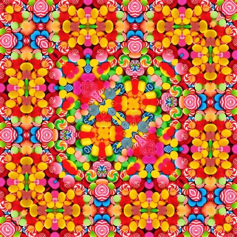 A Colorful Kaleidoscope With All The Colors Of The Rainbow Stock Image