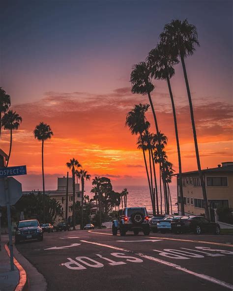 San Diego California Sunset Sky Aesthetic Sunset