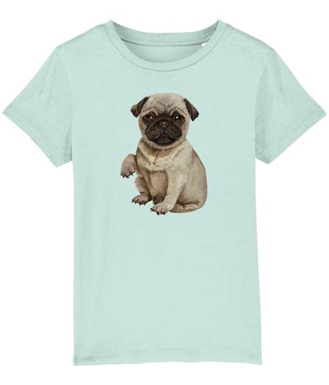 Pug Puppy Childrens T Shirt Unisex Childrens T Shirt Pug Etsy