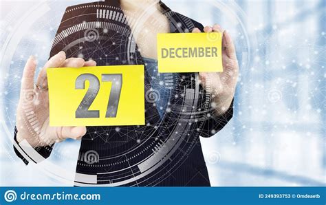 December 27th Day 27 Of Month Calendar Date Stock Image Image Of