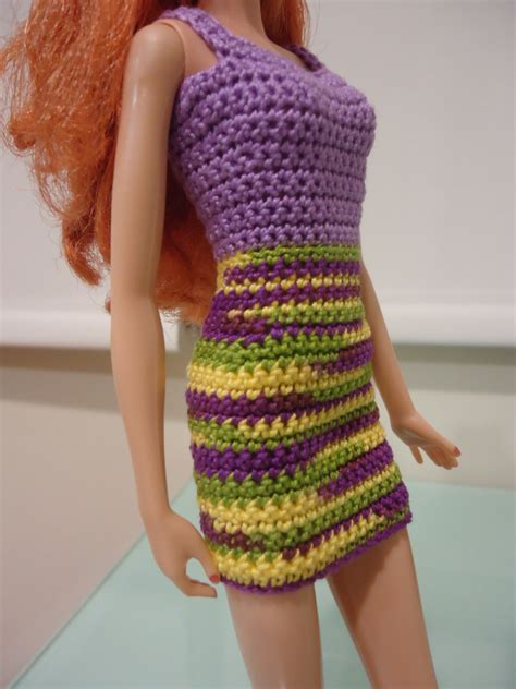 Barbie Simple Sheath Dress Free Crochet Pattern Feltmagnet
