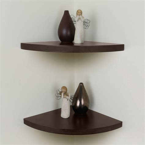 Dark Brown Floating Shelves