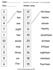 write the number 1-20] - Google Search | English worksheets for kids