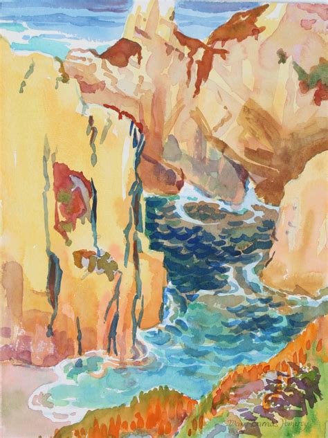Watercolor Cliffs At Explore Collection Of