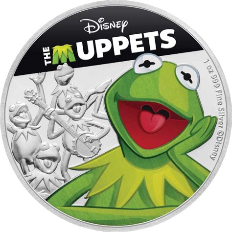 The Muppets Kermit The Frog 2019 Niue 1oz Silver Coin