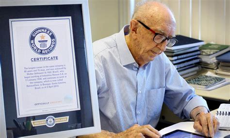 100 Year Old Man Breaks World Record For Longest Career In The Same