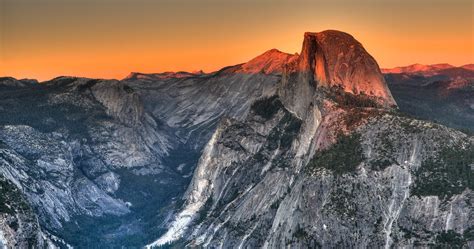 Half Dome Granite Dome Rock Formation Yosemite National Park Uhd 4k
