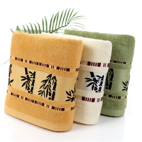2pcsset 3474cm Bamboo Fiber Hand Face Towel Brand Toalhas Soft