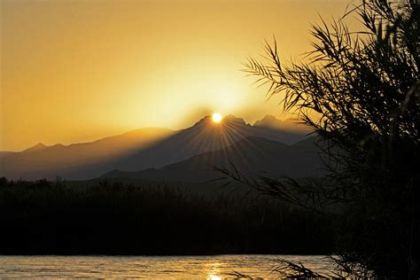 Golden Sunrise Over Four Peaks Photograph By Sue Cullumber Fine Art
