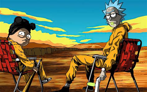 2880x1800 Resolution Rick And Morty X Breaking Bad Macbook Pro Retina