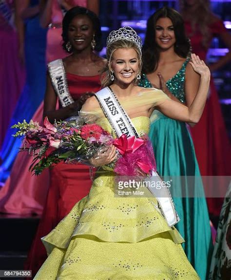 miss texas teen usa 2016 karlie hay waves after being crowned miss news photo getty images