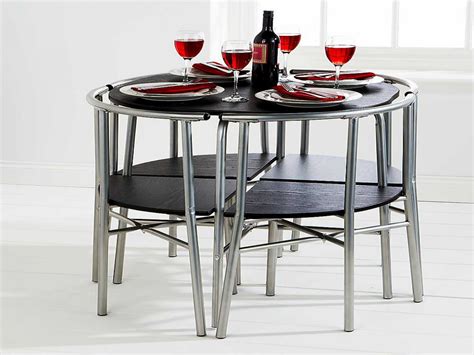 Marble dining sets with 5 pieces. Space Saver Dining Set - HomesFeed
