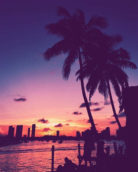 Miami Beach Sunset Wallpapers Top Free Miami Beach Sunset Backgrounds